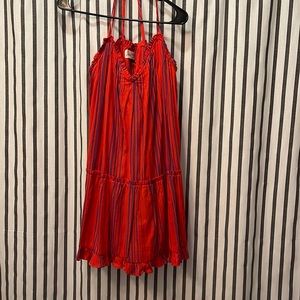 Purple and orange dress